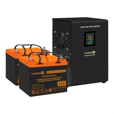 ИБП ExeGate FineSine SX-1000.LCD.AVR.2SH EX296542RUS