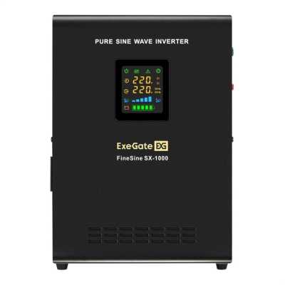 ИБП ExeGate FineSine SX-1000.LCD.AVR.2SH EX296543RUS