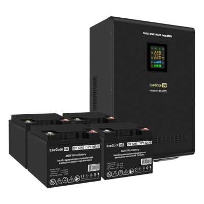 ИБП ExeGate FineSine SX-5000.LCD.AVR.2SH.T EX296658RUS