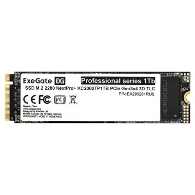 SSD диск ExeGate NextPro+ KC2000TP1TB 1Tb EX295281RUS Черный