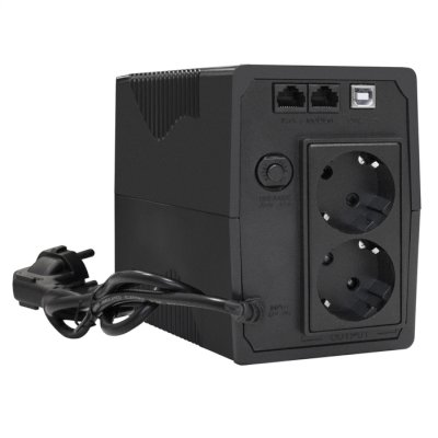 ИБП ExeGate Power Back BNB-1000.LED.AVR.2SH.RJ.USB Черный