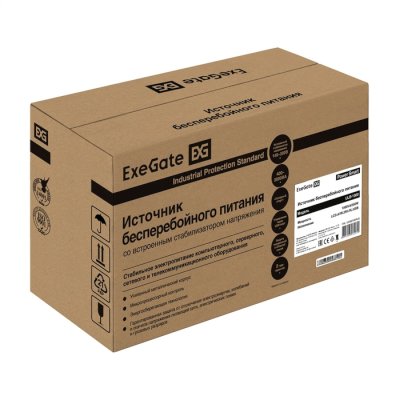 ИБП ExeGate Power Smart ULB-1000.LCD.AVR.2SH.RJ.USB EX292792RUS Черный