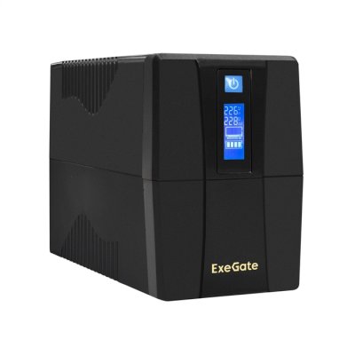 ИБП ExeGate Power Smart ULB-1000.LCD.AVR.4C13 EX292789RUS Черный