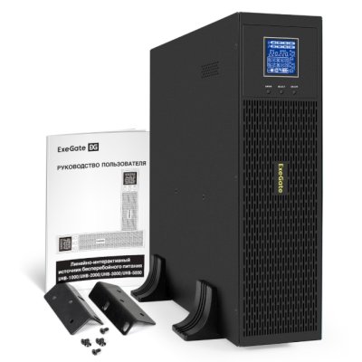 ИБП ExeGate SinePower UHB-5000.LCD.AVR.6C13.RJ.USB.3U EX299040RUS