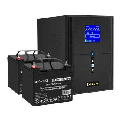 ИБП ExeGate SineTower SZ-2000.LCD.AVR.3SH.1C13.USB EX296837RUS