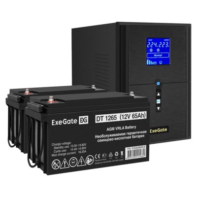 ИБП ExeGate SineTower SZ-2000.LCD.AVR.3SH.1C13.USB EX296844RUS