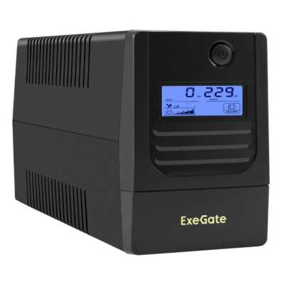 ИБП ExeGate Smart LB-650.LCD.AVR.2SH.USB EX299499RUS