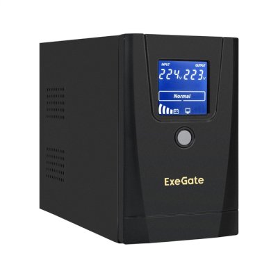 ИБП ExeGate SpecialPro Smart LLB-1000.LCD.AVR.1SH.2C13.RJ.USB Черный