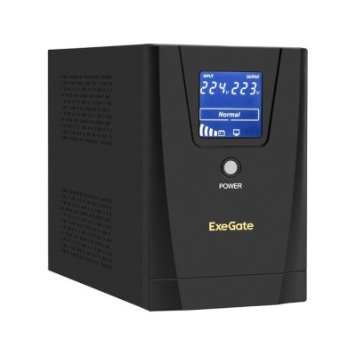 ИБП ExeGate SpecialPro Smart LLB-1200.LCD.AVR.2SH.3C13.USB Черный
