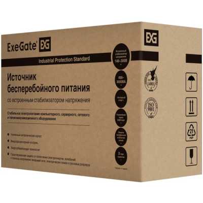ИБП ExeGate SpecialPro Smart LLB-600.LCD.AVR.2SH.RJ.USB EP285580RUS Черный