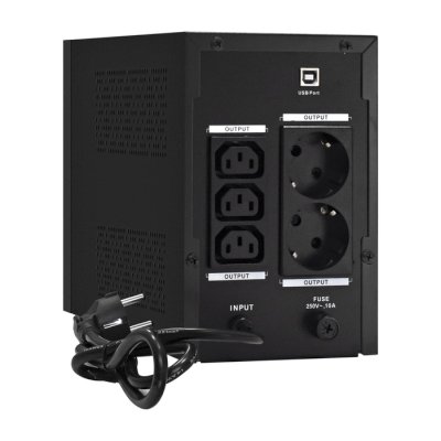 ИБП ExeGate SpecialPro UNB-1600.LED.AVR.2SH.3C13.USB Черный