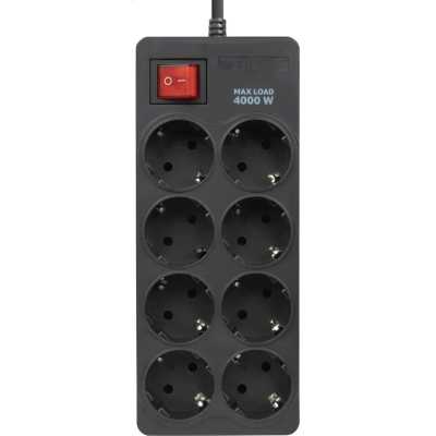 сетевой фильтр Filum FL-SP8-1.8M-16 черный