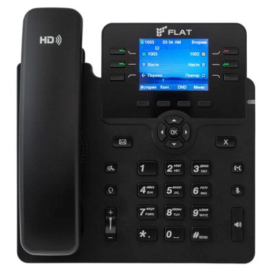 IP телефон Flat Phone B6P RU Черный