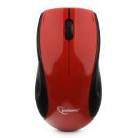 мышь Gembird MUSW-320-R Красный-черный