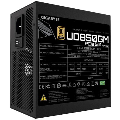 блок питания GigaByte 850W GP-UD850GM PG5 V2 Черный