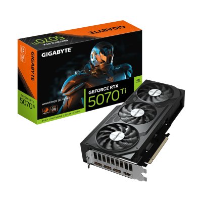 видеокарта GigaByte nVidia GeForce RTX 5070 Ti 16Gb GV-N507TWF3OCV2-16GD