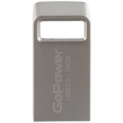 флешка GoPower 64GB 00-00027359 Серебристый