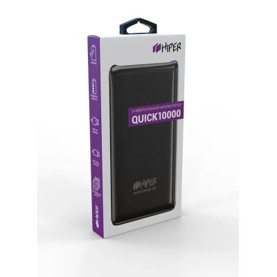 внешний аккумулятор Hiper Quick 10000 Black