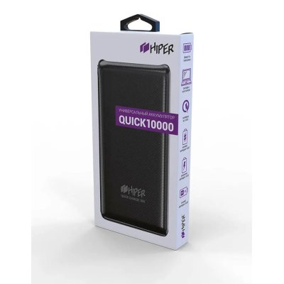 внешний аккумулятор Hiper Quick 10000 Black