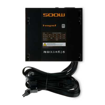 блок питания HSPD 500W HST-500WN-BK Черный