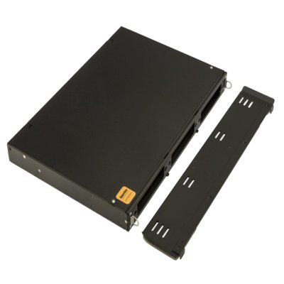 бокс оптический Hyperline FO-19V-1U-3xSLT-W130H30-24UN-BK