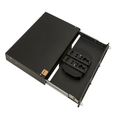 бокс оптический Hyperline FO-19V-1U-3xSLT-W130H30-24UN-BK