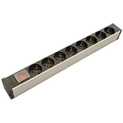 блок розеток Hyperline SHZ19-8SH-S-IEC