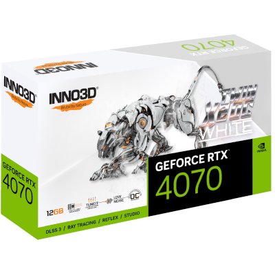 видеокарта Inno3D nVidia GeForce RTX 4070 Twin X2 OC White 12Gb N40702-126XX-183052V