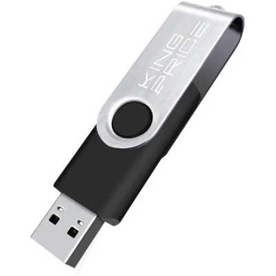 флешка KingPrice 16GB KPFD2A016ABK Черный, серебристый