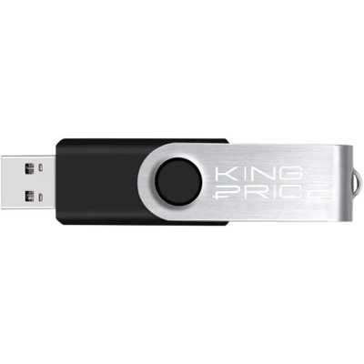 флешка KingPrice 8GB KPFD2A008ABK Черный, серебристый