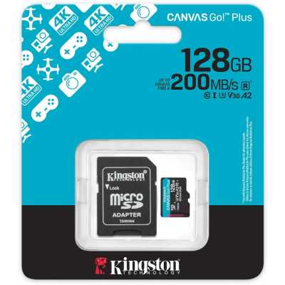 карта памяти Kingston Canvas Go! Plus 128GB SDCG4/128GB