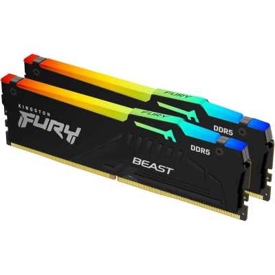 оперативная память Kingston Fury Beast Black RGB KF560C36BBE2AK2-64