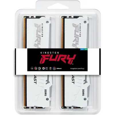 оперативная память Kingston Fury Beast White RGB Expo KF556C36BWEAK2-64