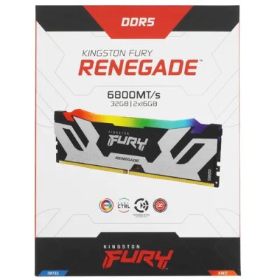 оперативная память Kingston Fury Renegade Silver RGB KF568C36RSAK2-32
