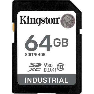 карта памяти Kingston Industrial 64GB SDIT/64GB