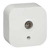 розетка телевизионная Legrand Quteo 782215 Белый