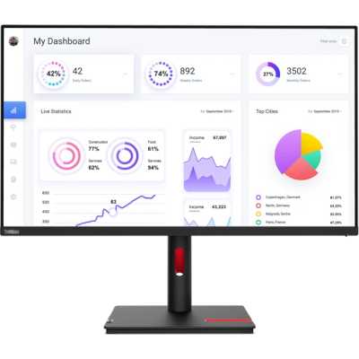монитор Lenovo ThinkVision T32p-30 63D2GAS1CB Черный