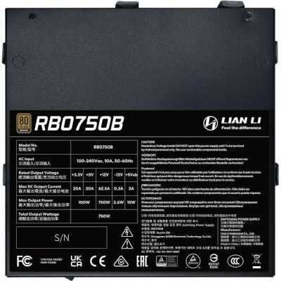 блок питания Lian Li 750W BX0750B Gen.5 Черный