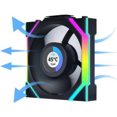 кулер Lian Li Uni Fan SL Wireless 120 LCD Reverse ARGB Black 1 Pack