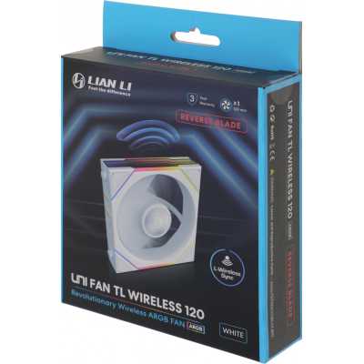 кулер Lian Li Uni Fan TL Wireless 120 Reverse ARGB White Белый