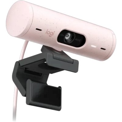 веб-камера Logitech Brio 500 960-001421 черный, розовый