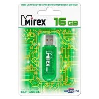 флешка Mirex 16GB 13600-FMUGRE16 Зеленый