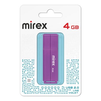 флешка Mirex 4GB 13600-FMULVT04 Фиолетовый