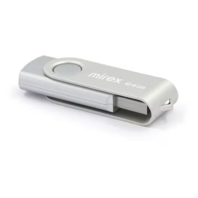 флешка Mirex 64GB 13600-FMUSIS64 Серебристый