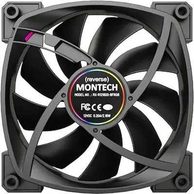 кулер Montech RX120 Reverse ARGB Black