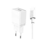 сетевое зарядное устройство More choice NC33m White Белый