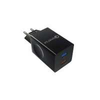 сетевое зарядное устройство More choice NC55QC Black Черный