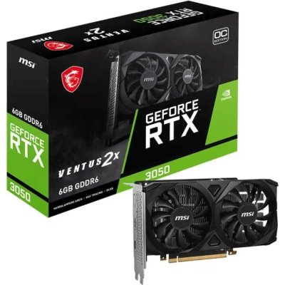 видеокарта MSI nVidia GeForce RTX 3050 Ventus 2X 6G OC