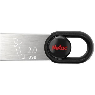 флешка Netac 32GB NT03UM2N-032G-20BK Черный, серебристый