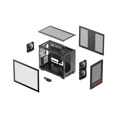 корпус Ocypus Delta C40 Black Digital